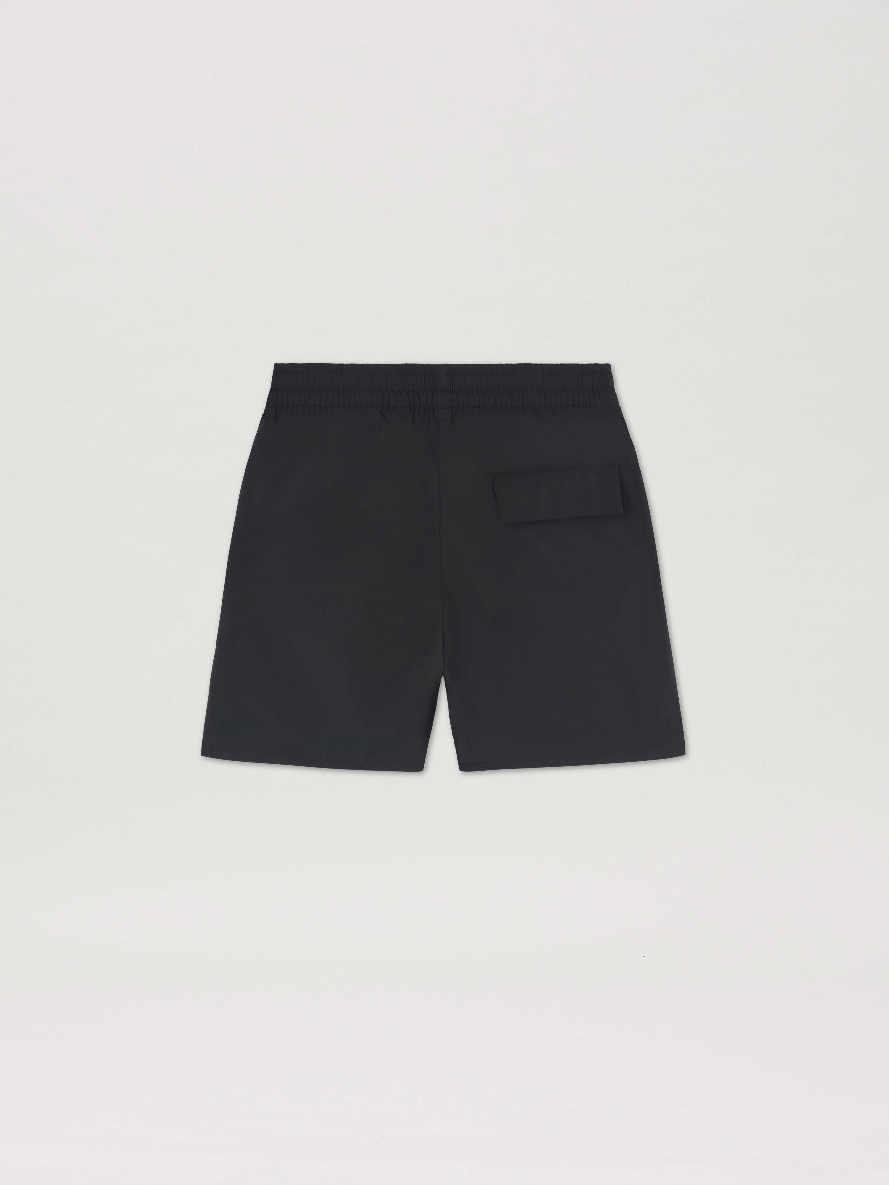 PALM ANGELS  Overlogo Swimshort BLACK - OFF WHITE PBFD003C99FAB001