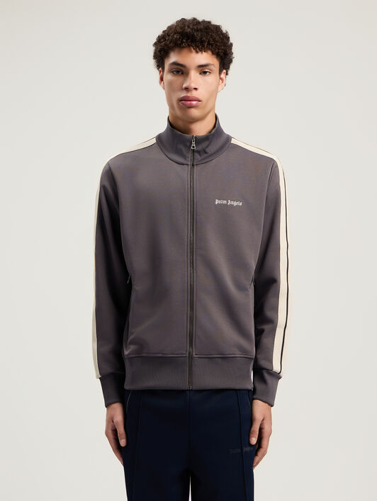 Classic Logo Track Jacket PALM ANGELS Classic Logo Track Jacket DARK GREY - OFF WHITE PMBD058F25FAB003