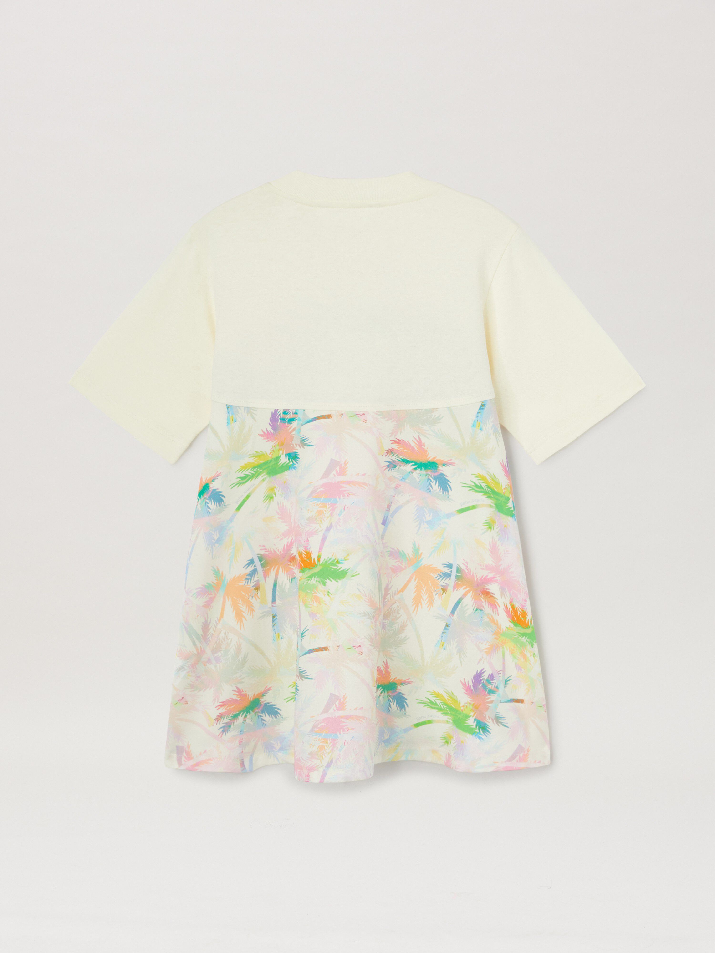 PALM ANGELS  T-shirt dress with all over palms print BUTTER ROSEPINK PGDB018S25FAB001