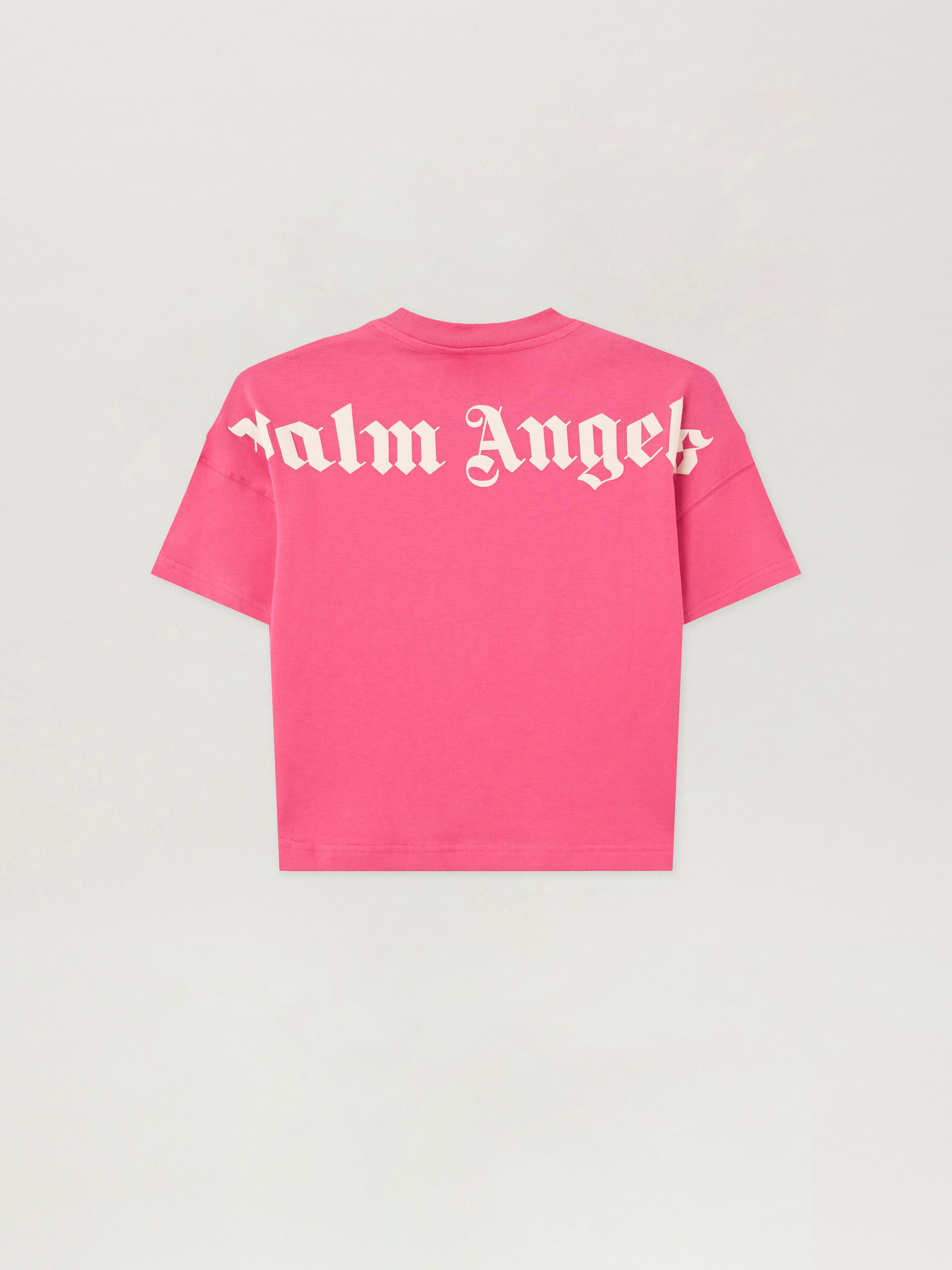 PALM ANGELS Overlogo Over T-Shirt FUCSIA/FUCHSIA PGAA001S26JER001
