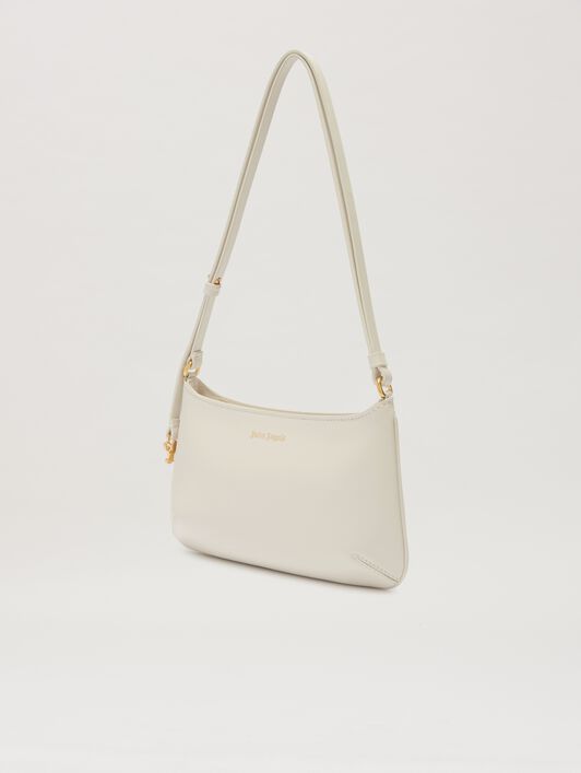 PALM ANGELS  Golden Mongram Giorgina Bag CREAM/GOLD PWNN028C99LEA001