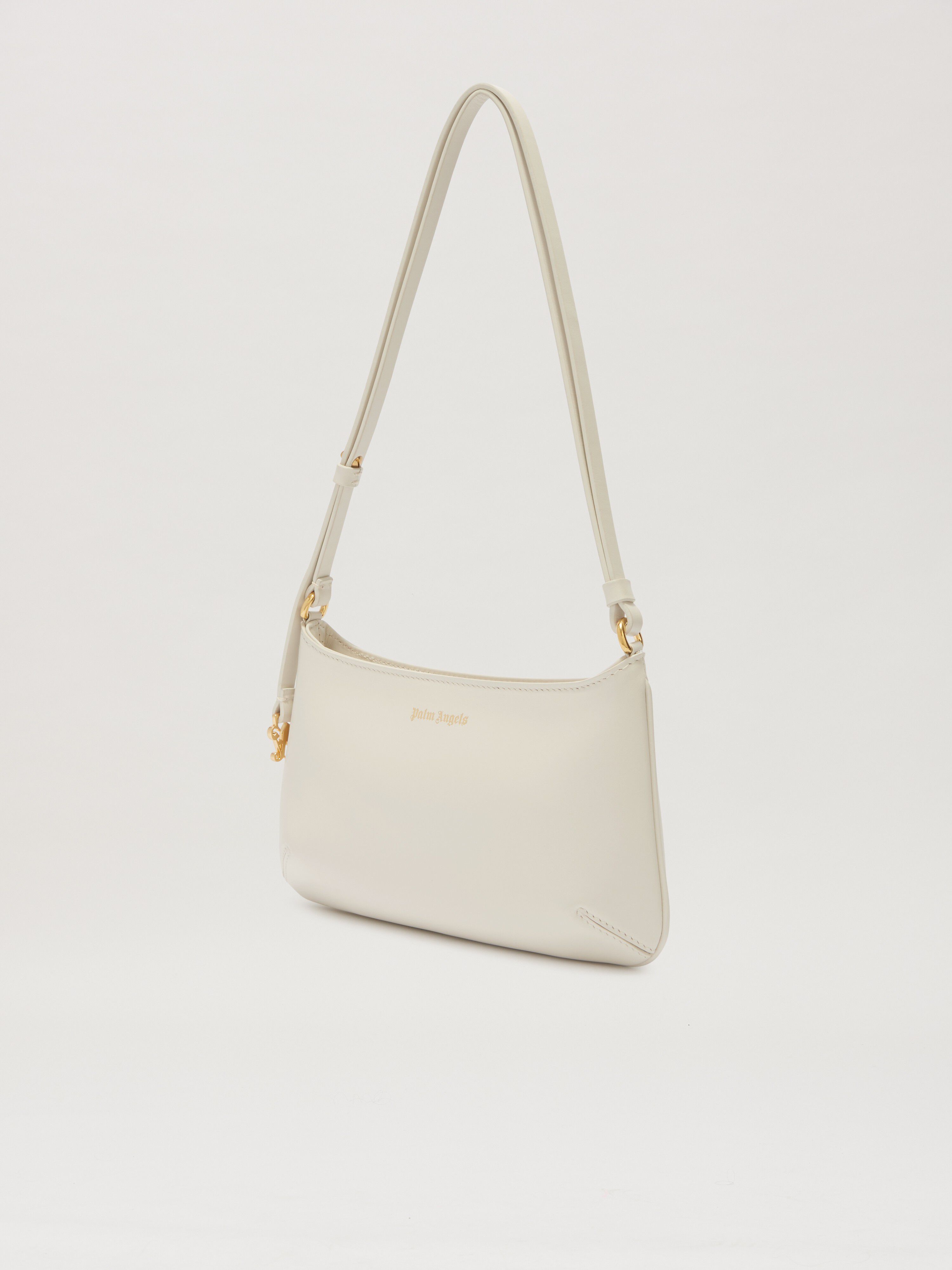 PALM ANGELS  Golden Mongram Giorgina Bag CREAM/GOLD PWNN028C99LEA001
