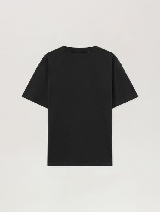 T-Shirt Con Toppe PALM ANGELS T-Shirt Con Toppe BLACK - BLACK PAMAA01F26JR06