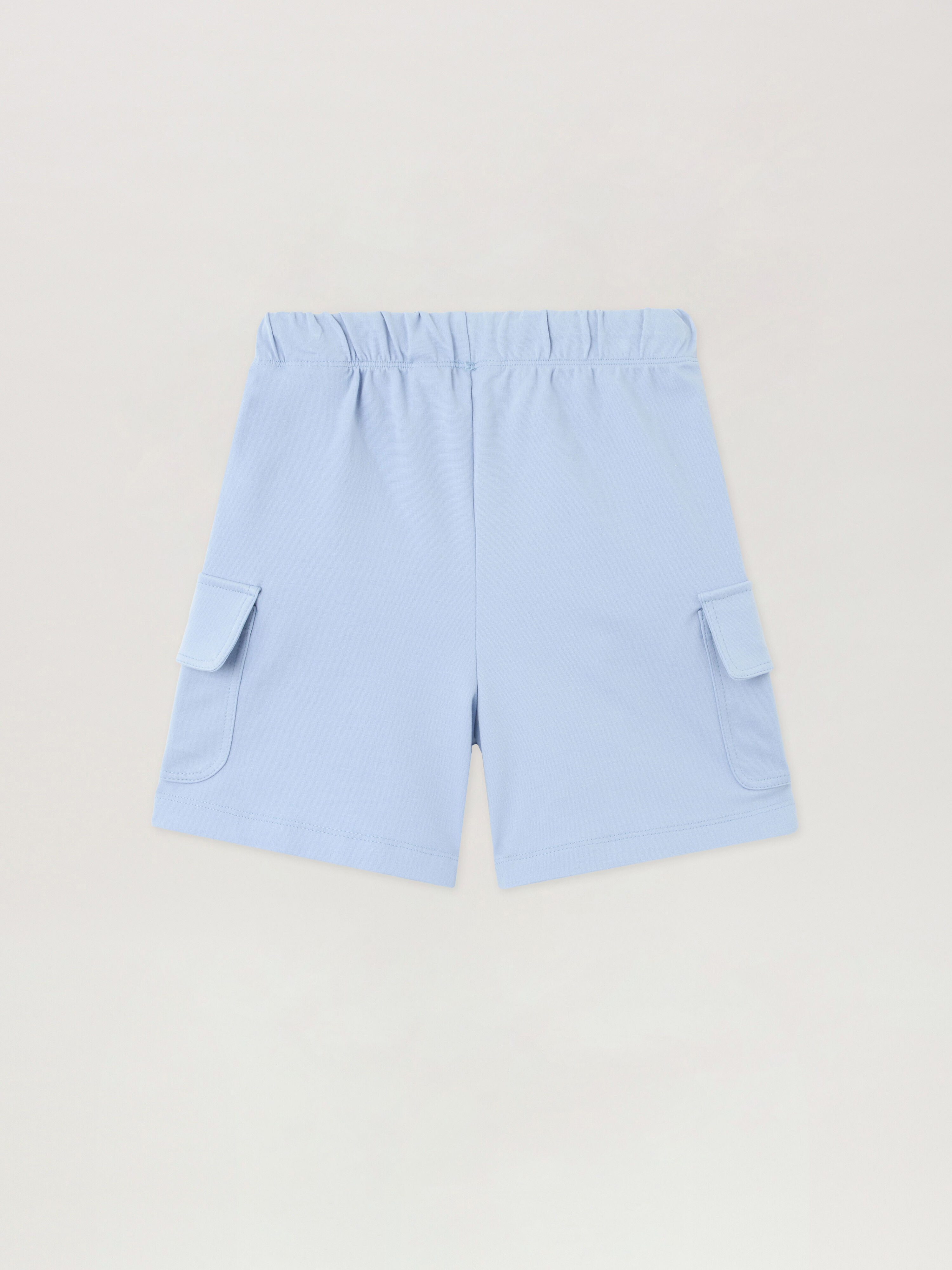 PALM ANGELS Track Cargo Shorts BLU BIMBO/ BABY BLUE PBCL004S26FLE001