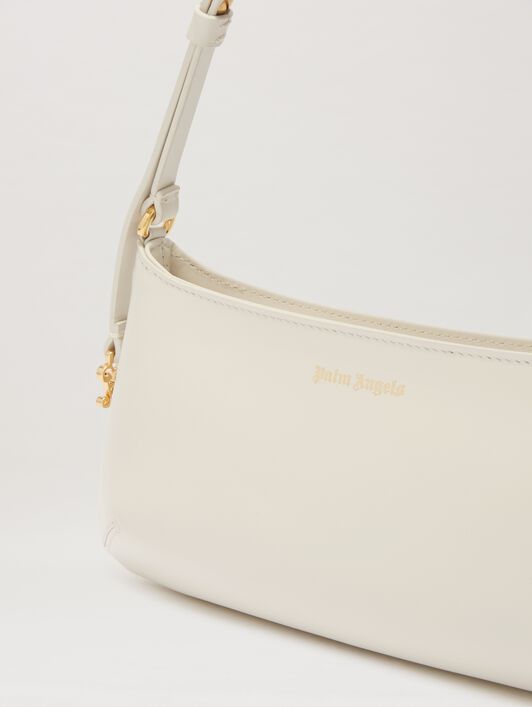 PALM ANGELS  Golden Mongram Giorgina Bag CREAM/GOLD PWNN028C99LEA001