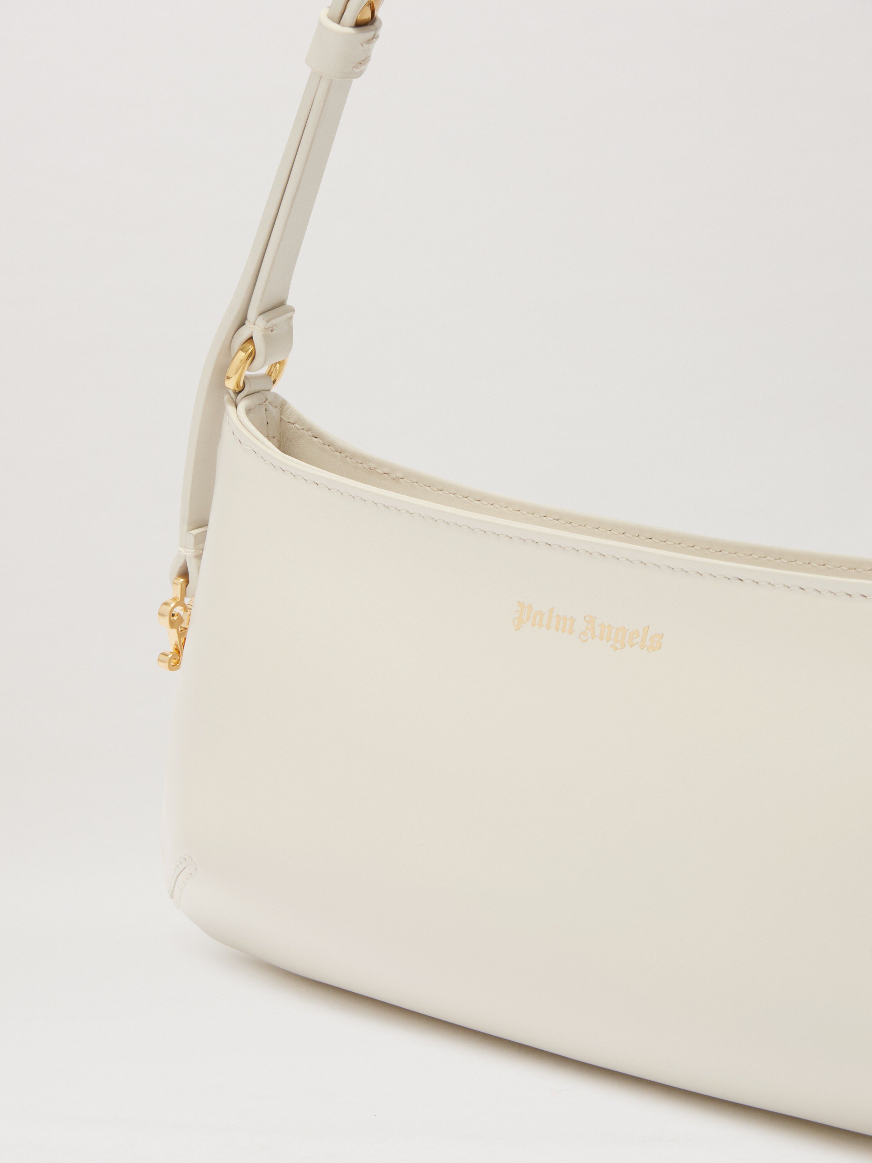 PALM ANGELS  Golden Mongram Giorgina Bag CREAM/GOLD PWNN028C99LEA001