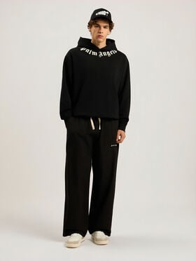 Classic Logo Loose Pants PALM ANGELS Classic Logo Loose Pants BLACK - OFF WHITE PAMCA04F26FB01