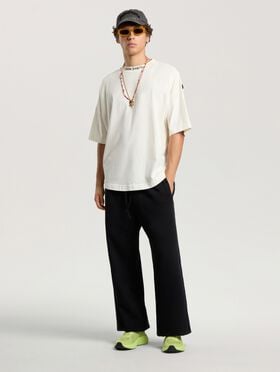 PALM ANGELS Classic Logo Over T-Shirt OFF WHITE - BLACK PAMAA05F26JR02