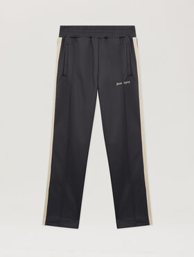 PALM ANGELS Classic Logo Track Pants DARK GREY OFF WHITE PMCJ020S26FAB001