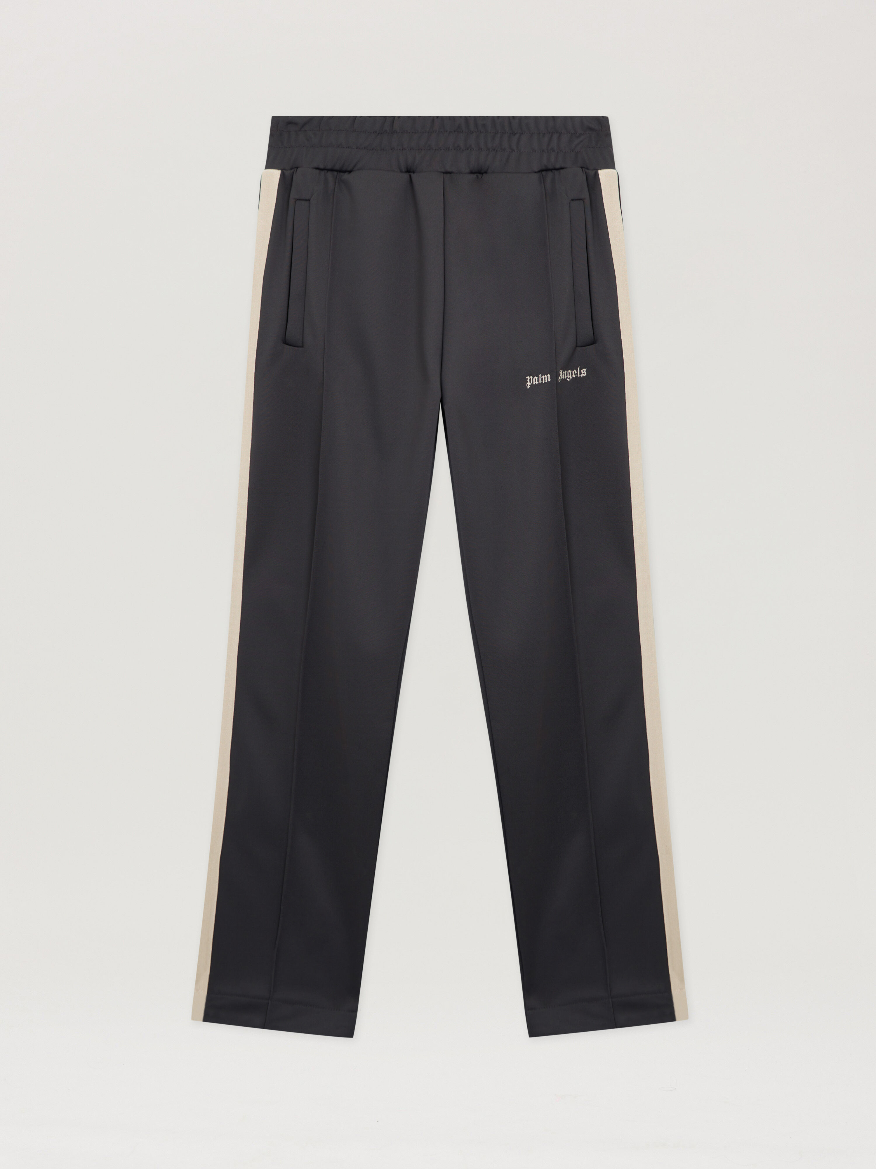 PALM ANGELS Classic Logo Track Pants DARK GREY OFF WHITE PMCJ020S26FAB001