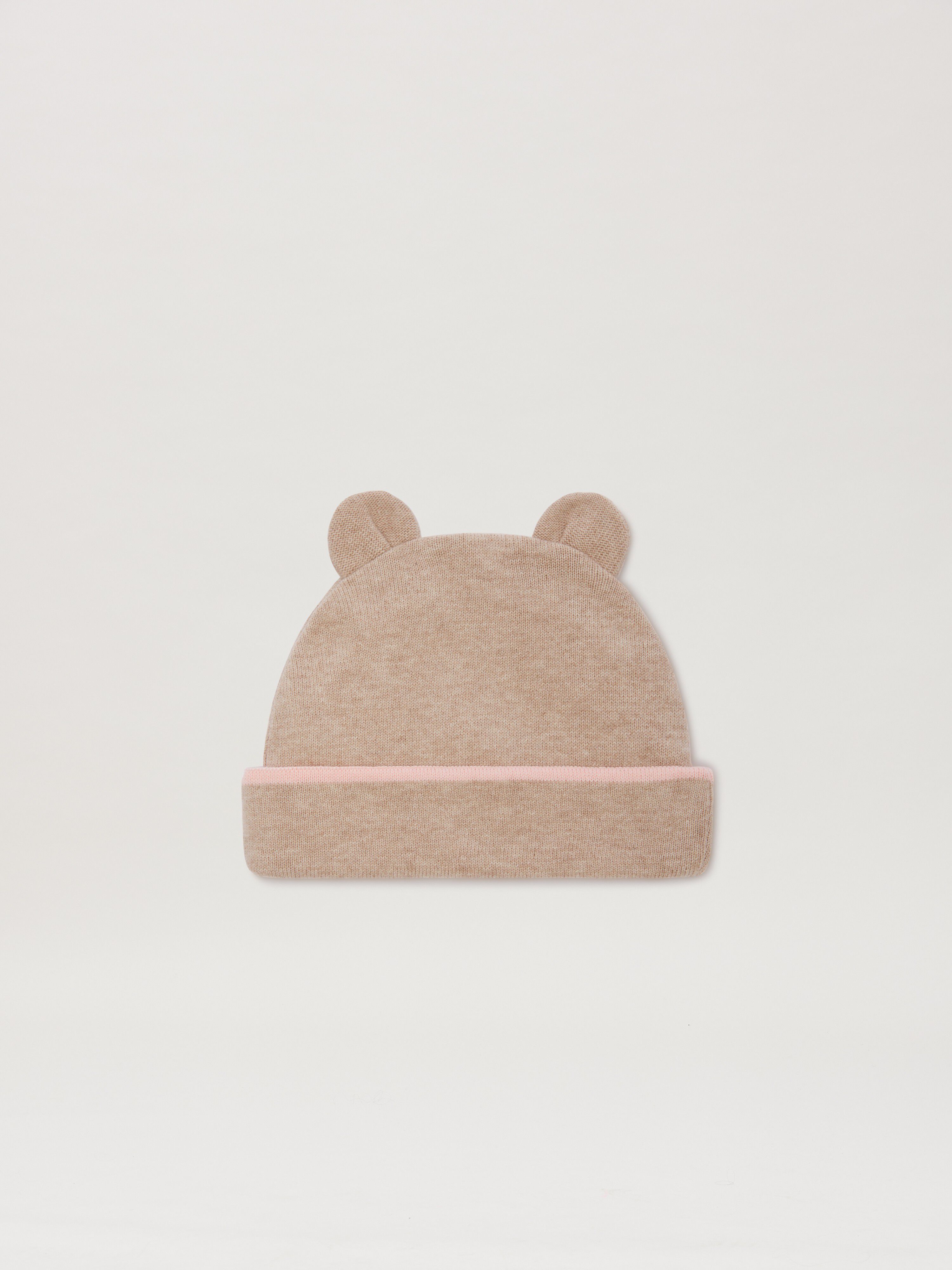 PALM ANGELS  Beanie mit Logo TAUPE LIGHT PINK PGXS001S25KNI001