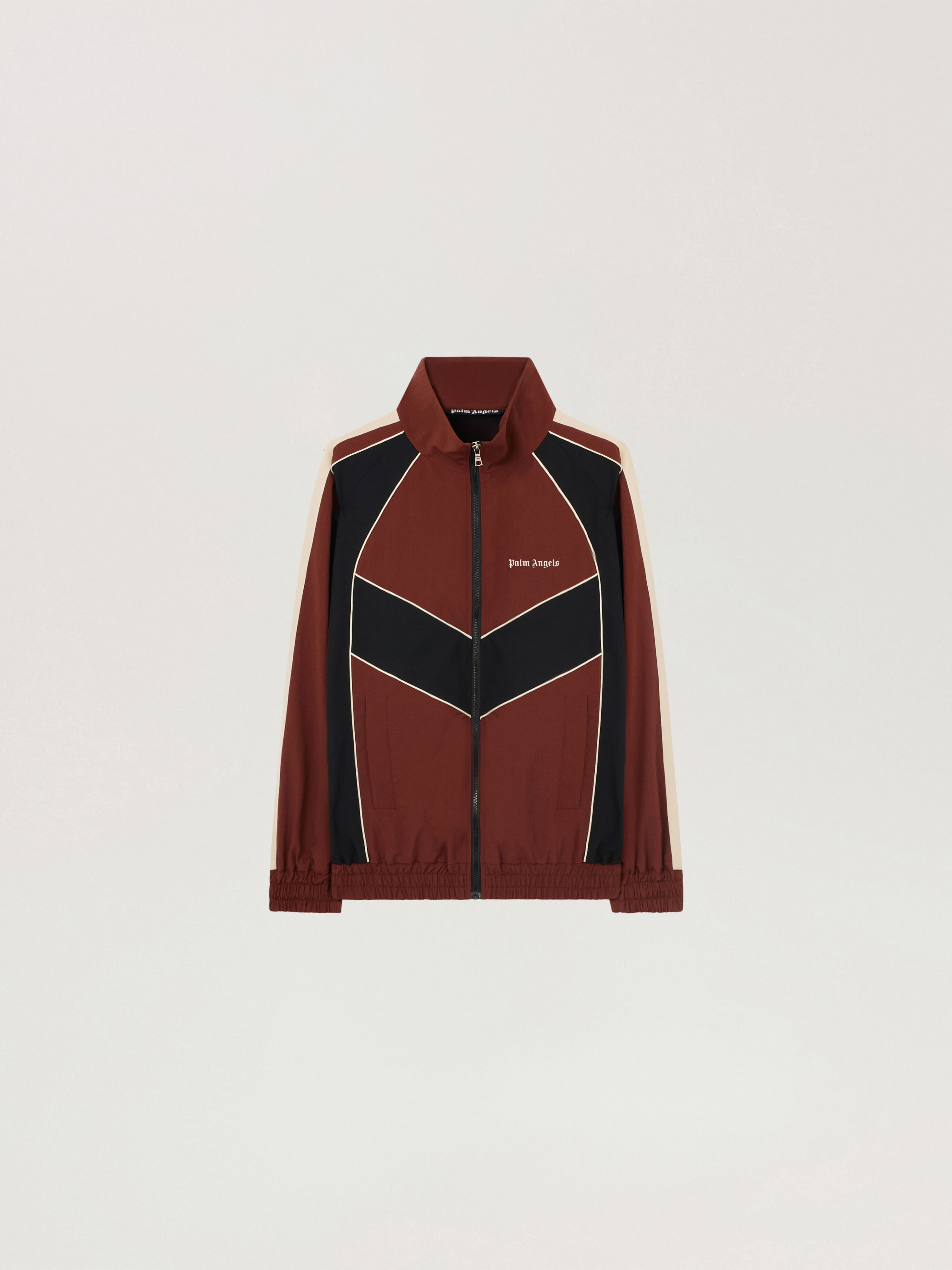 Hollywood Windbreaker Jacket PALM ANGELS Hollywood Windbreaker Jacket BROWN - BLACK PAMEB02F26FB01