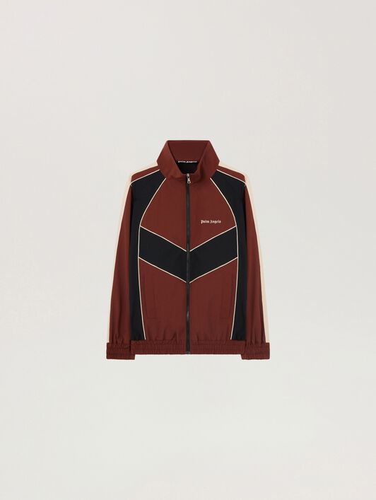 Hollywood Windbreaker Jacket PALM ANGELS Hollywood Windbreaker Jacket BROWN - BLACK PAMEB02F26FB01