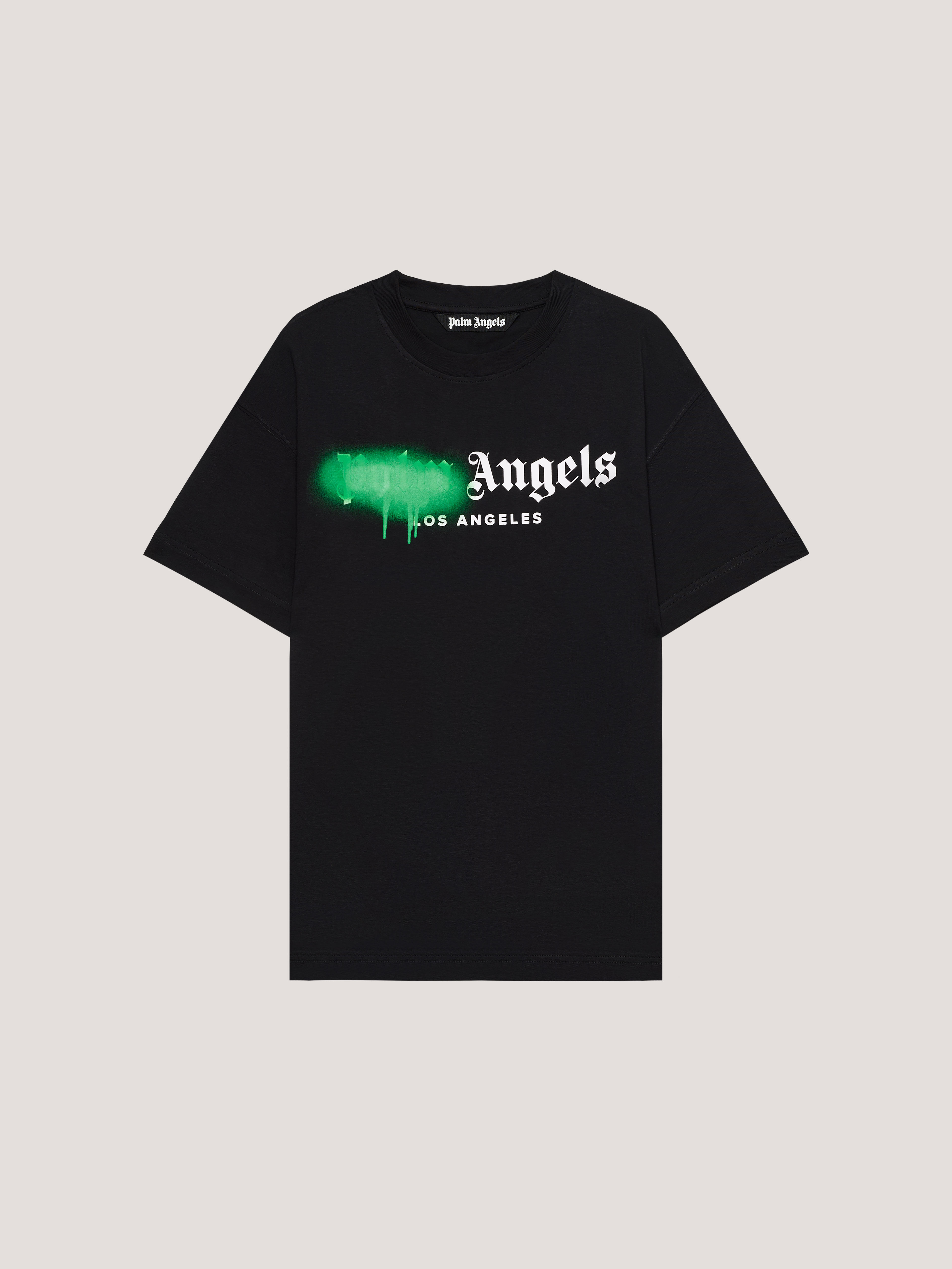 Spray City Los Angeles T-Shirt in Black/Green for Men | Palm Angels®
