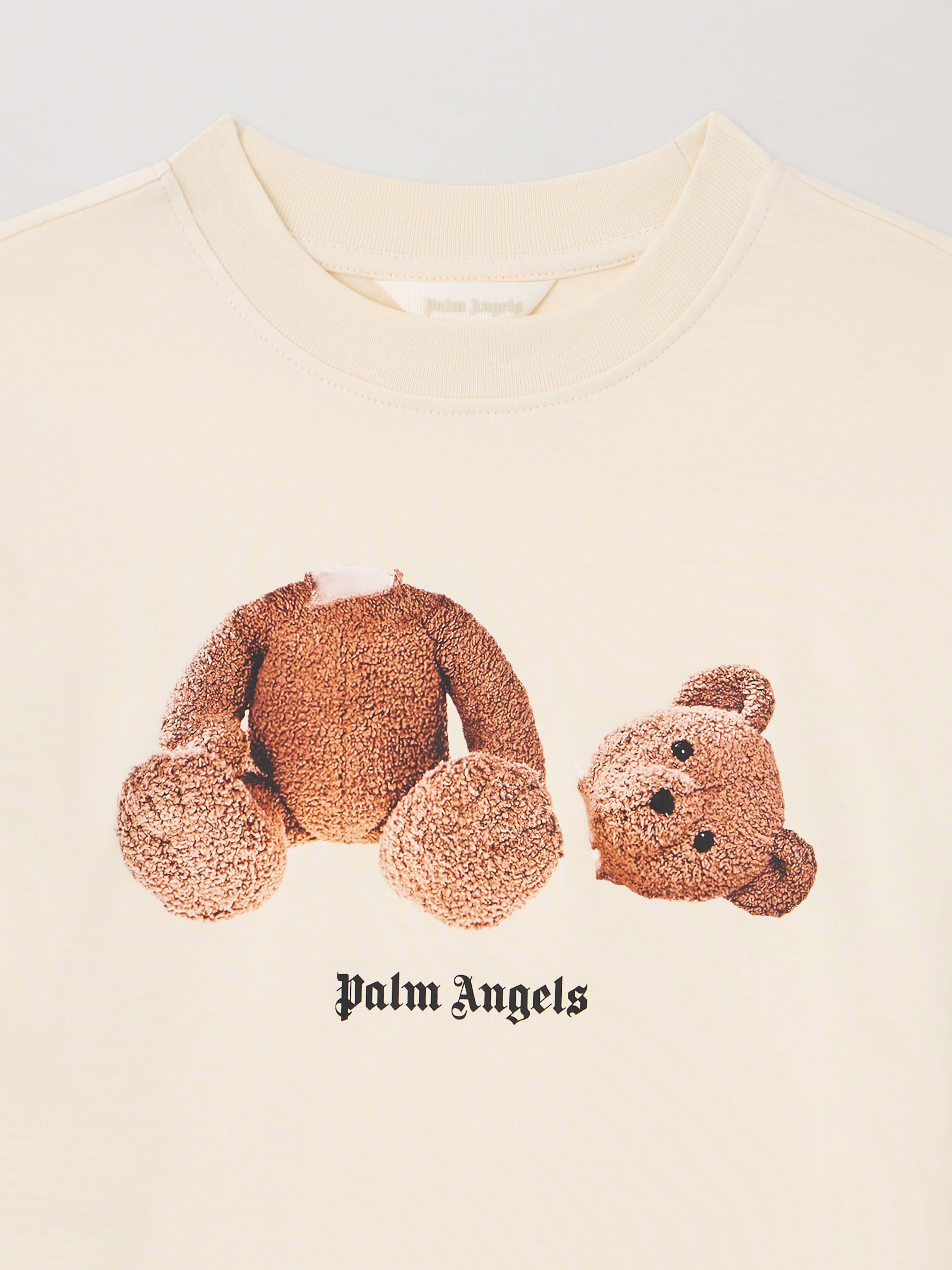 PALM ANGELS Palm Angels Bear T-Shirt OFF WHITE PBAA003S26JER001
