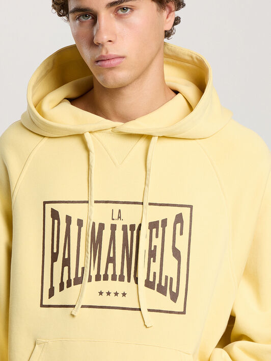 Vintage Box Logo Loose Hoodie PALM ANGELS Vintage Box Logo Loose Hoodie LIGHT YELLOW - MAUVE PAMBB04F26FL01