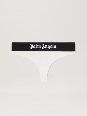 PALM ANGELS Classic Logo Brazilian WHITE BLACK PWUF002C99FAB003