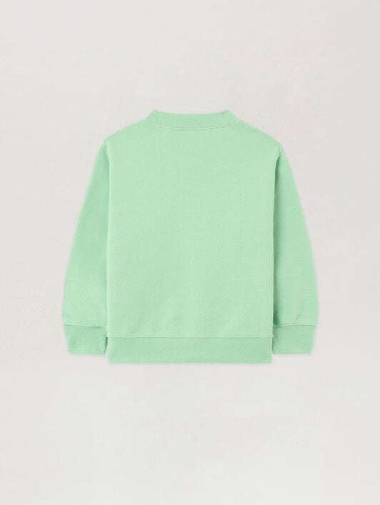 PALM ANGELS Palm Angels Bear Crewneck VERDE/GREEN PBBA012S26FLE002