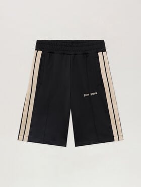 Classic Logo Track Shorts PALM ANGELS Classic Logo Track Shorts BLACK - OFF WHITE PAMCL01F26FB01