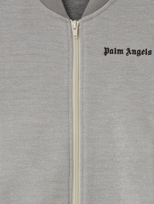 Pa Lurex Track Jkt PALM ANGELS Pa Lurex Track Jkt SILVER - BLACK PGBD002F25FLE001