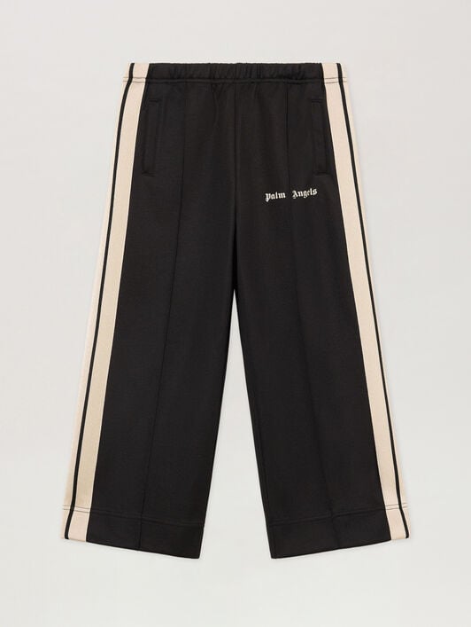 PALM ANGELS Wide Leg Track Pant NERO/BLACK PGCJ006S26FAB001