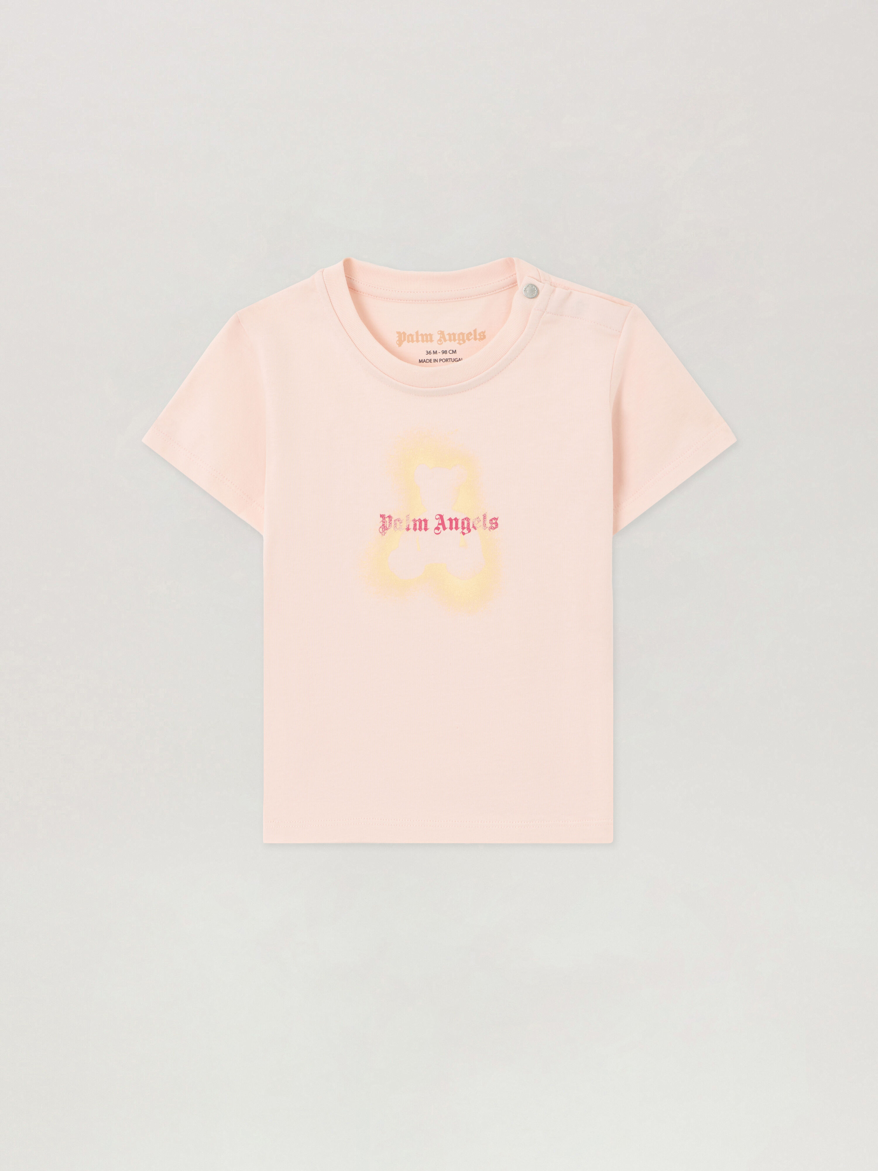 PALM ANGELS Spray Bear T-Shirt ROSA/PINK PGXB001S26JER001
