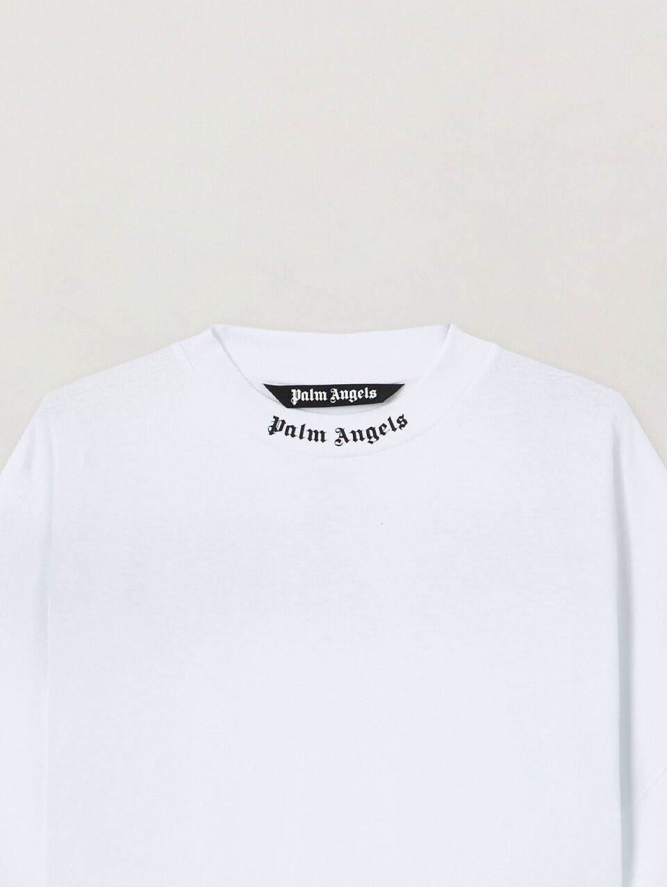 PALM ANGELS Classic Logo Over Tee WHITE BLACK PMAA002C99JER001