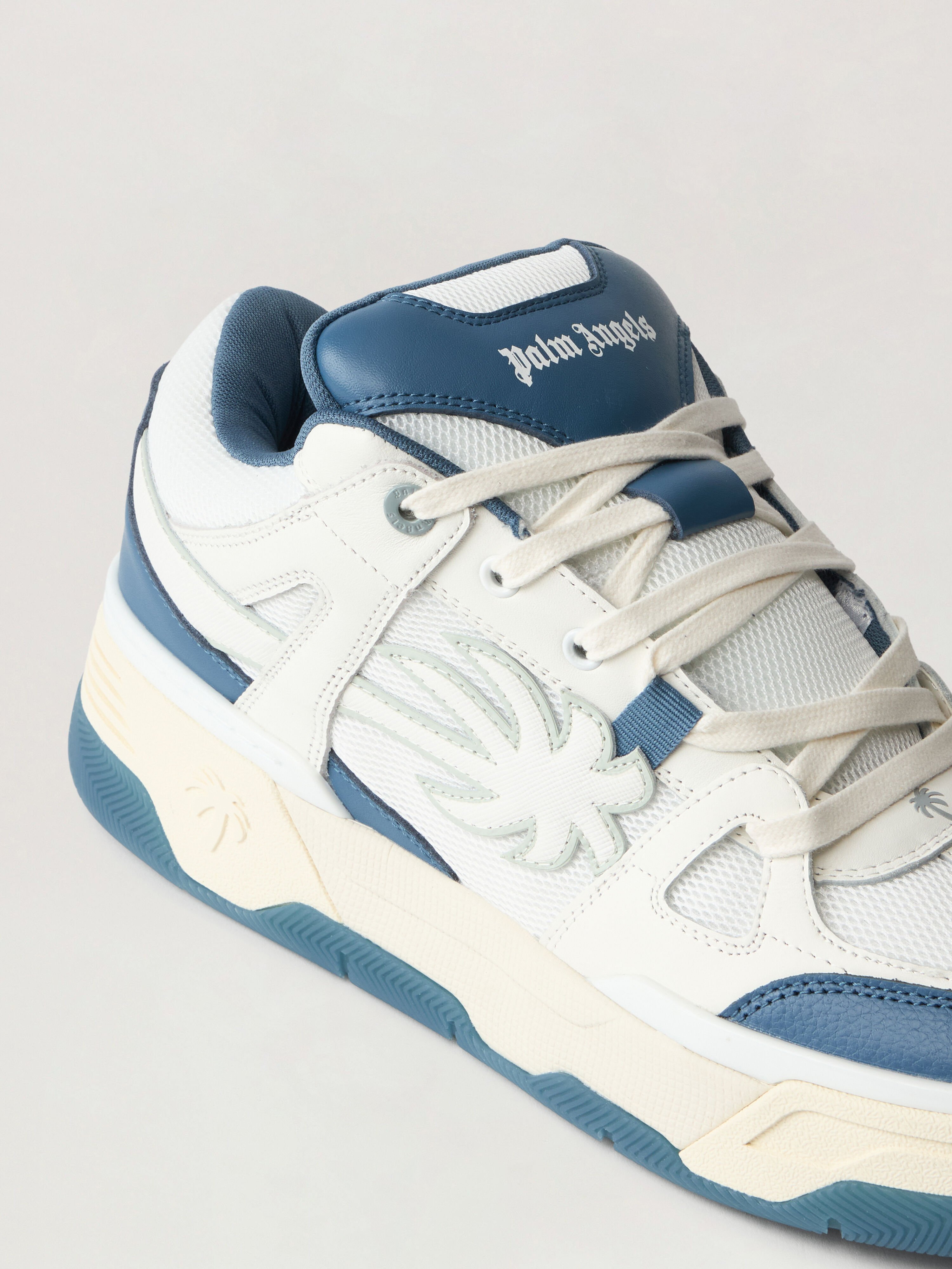 PALM ANGELS Palm Skate Sneakers WHITE DUSTY BLUE PMIA10YS26LEA001