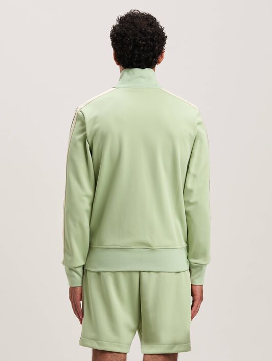 PALM ANGELS  Trainingsjacke mit eingesticktem Logo SAGE - OFF WHITE PMBD058S25FAB001