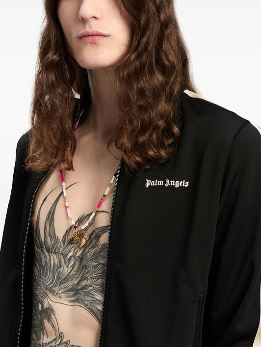 PALM ANGELS Classic Logo Track Jacket BLACK OFF WHITE PMBD058C99FAB001