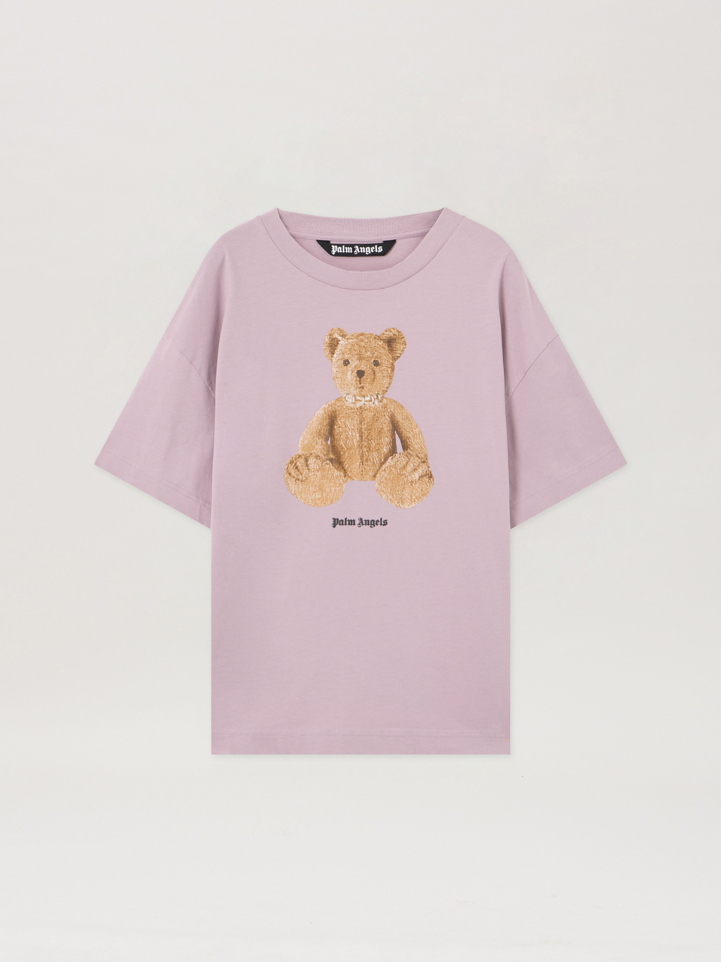 PALM ANGELS Bear T-Shirt LILAC BROWN PMAA109S26JER00A