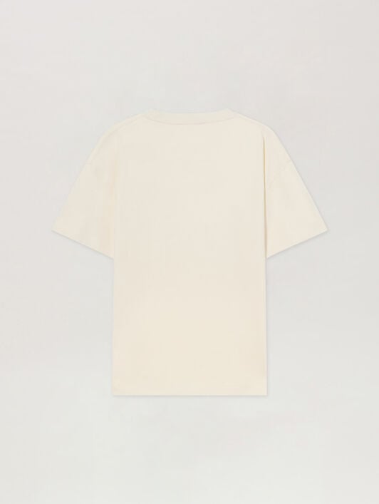 T-Shirt Con Palma PALM ANGELS T-Shirt Con Palma OFF WHITE - OFF WHITE PAMAA01F26JR02