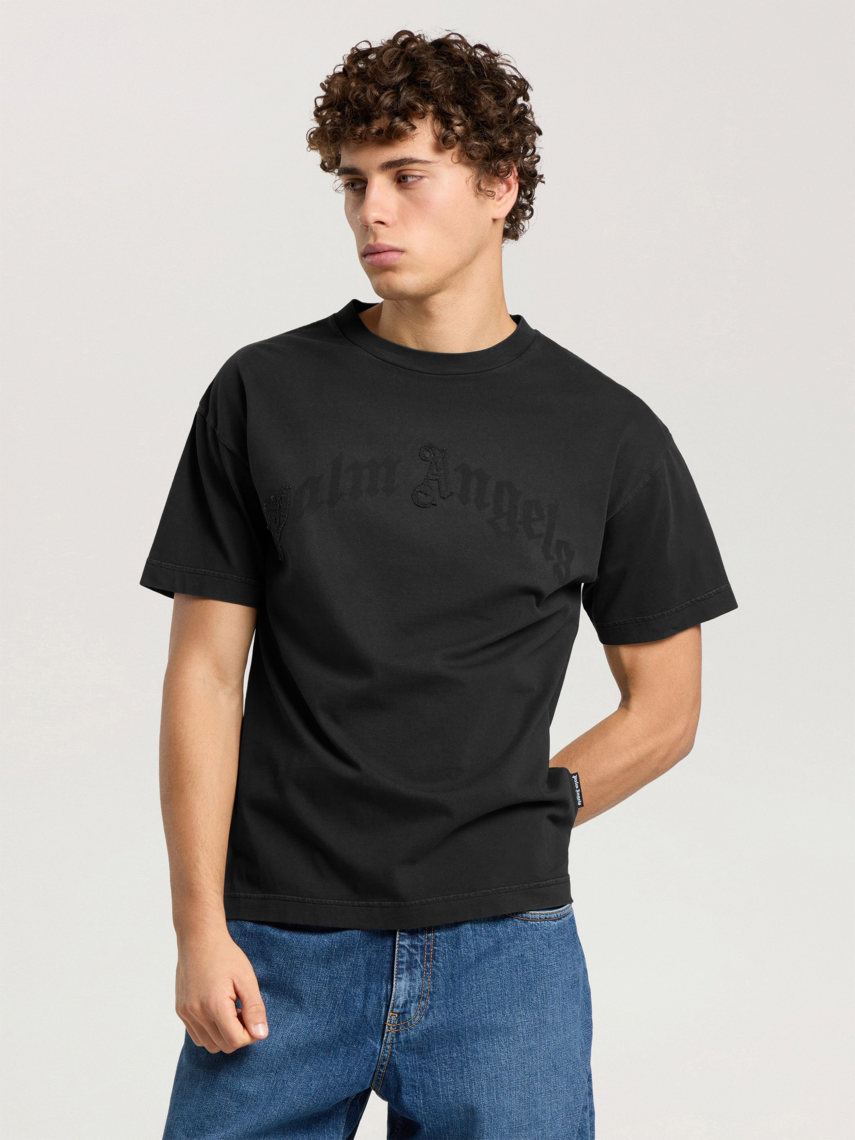 T-Shirt Con Toppe PALM ANGELS T-Shirt Con Toppe BLACK - BLACK PAMAA01F26JR06