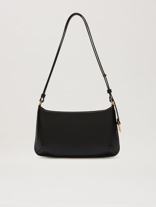 PALM ANGELS  Golden Mongram Giorgina Bag NERO/ORO PWNN028C99LEA001
