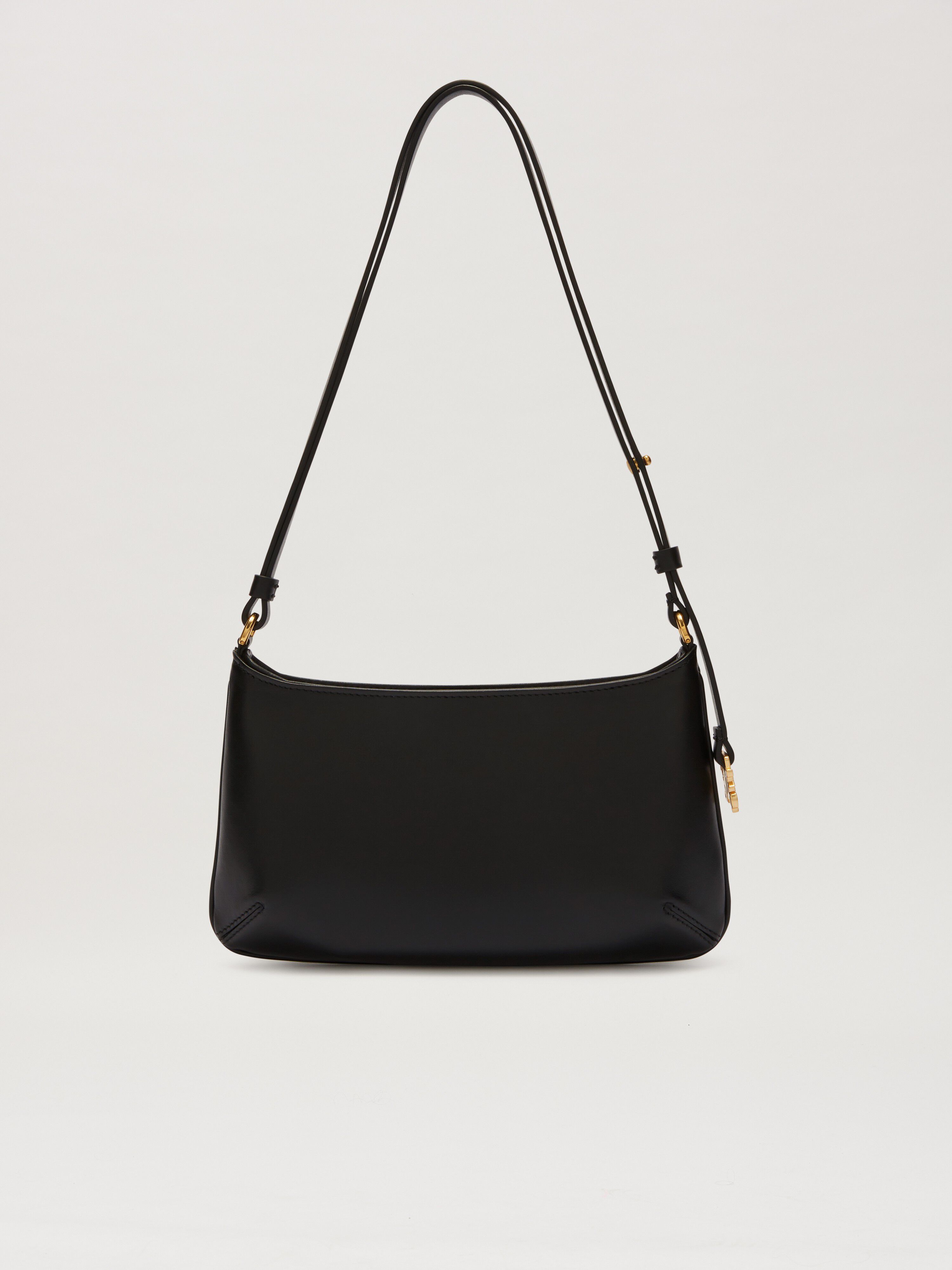 PALM ANGELS  Golden Mongram Giorgina Bag NERO/ORO PWNN028C99LEA001