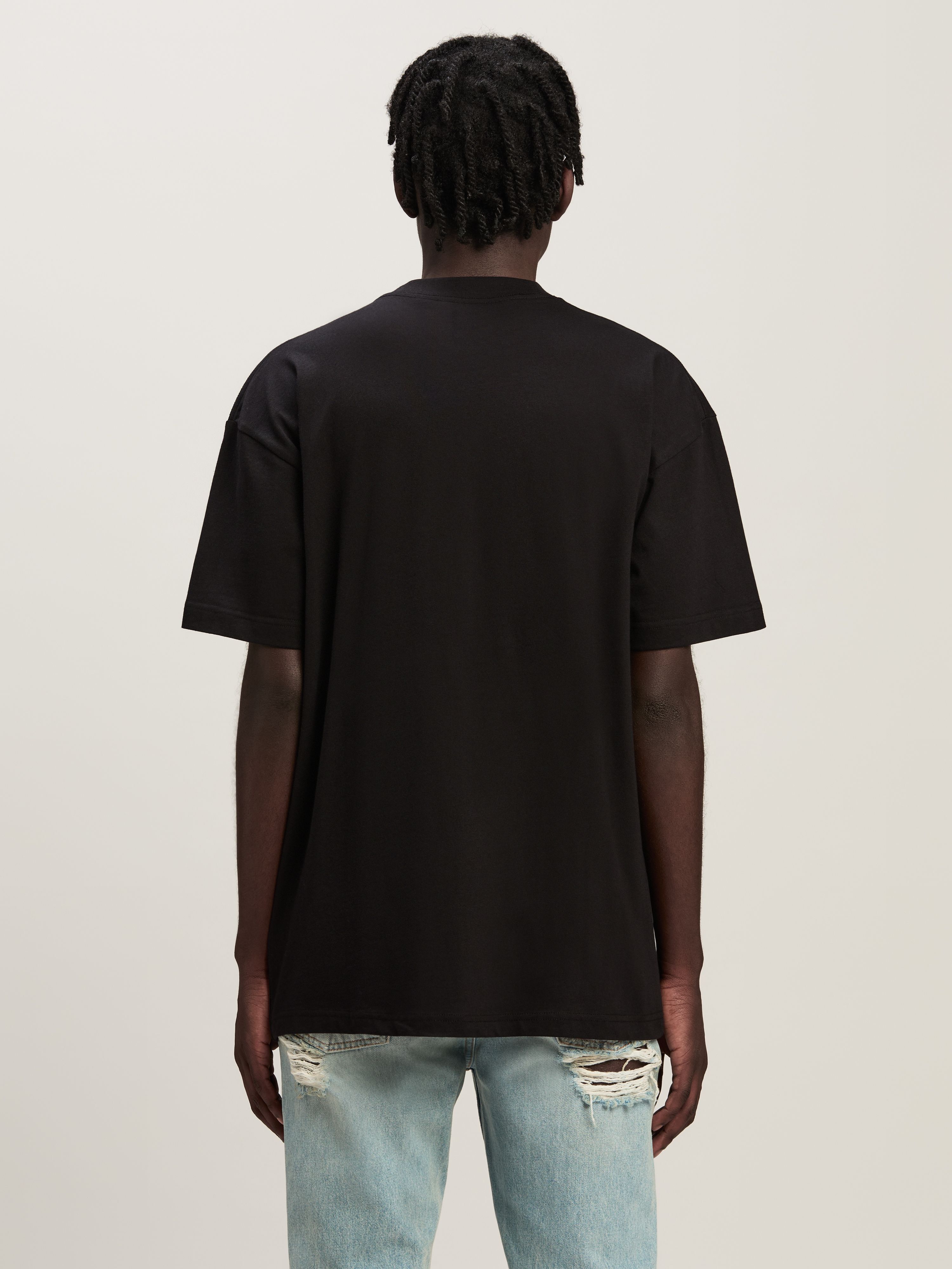 PALM ANGELS Monogram Spray City T-Shirt Milano SCHWARZ PMAA001C99JER028