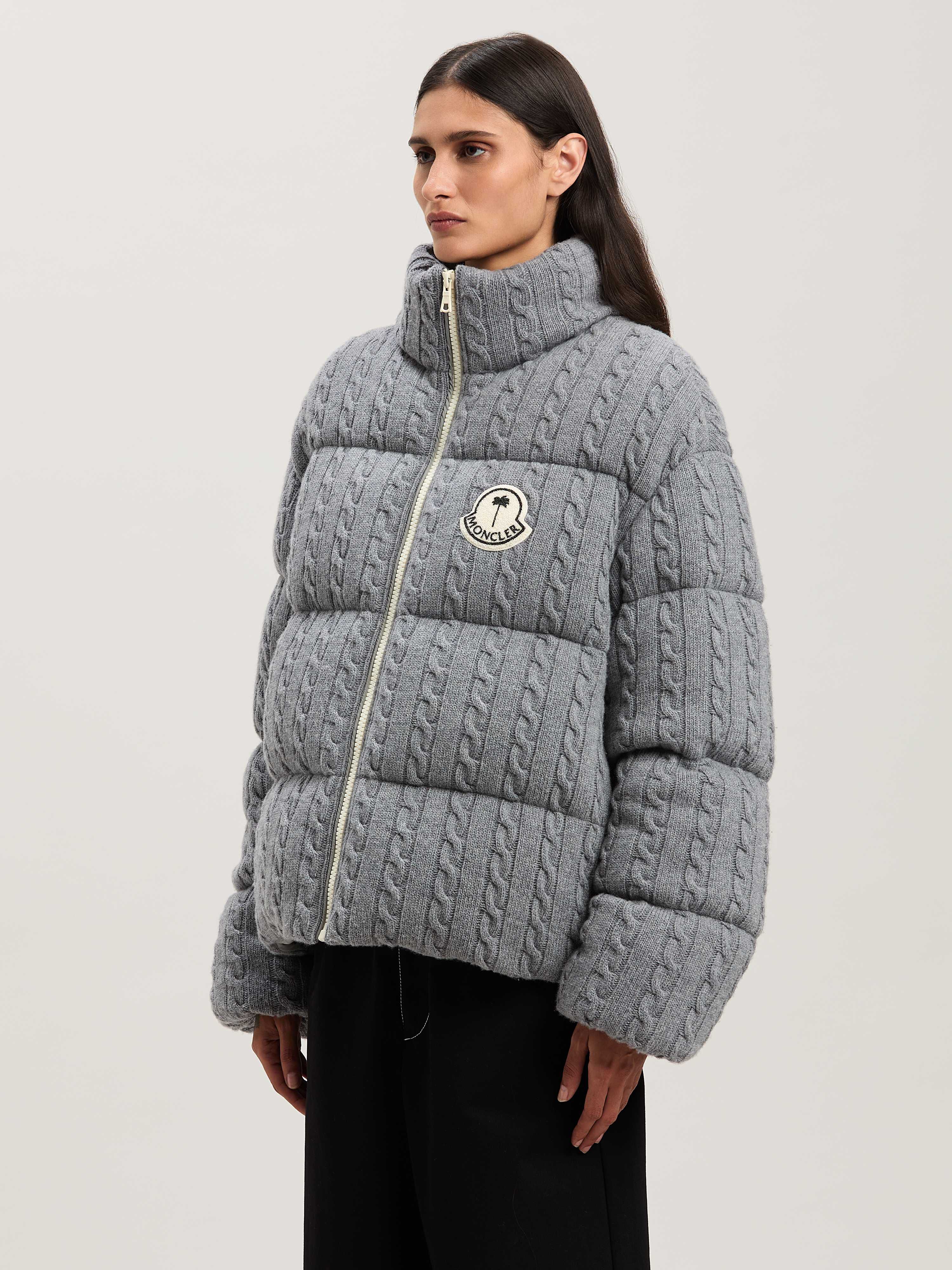 PALM ANGELS  Austru down jacket Moncler x Palm Angels GREY - WHITE PMEJ007T25KNI001