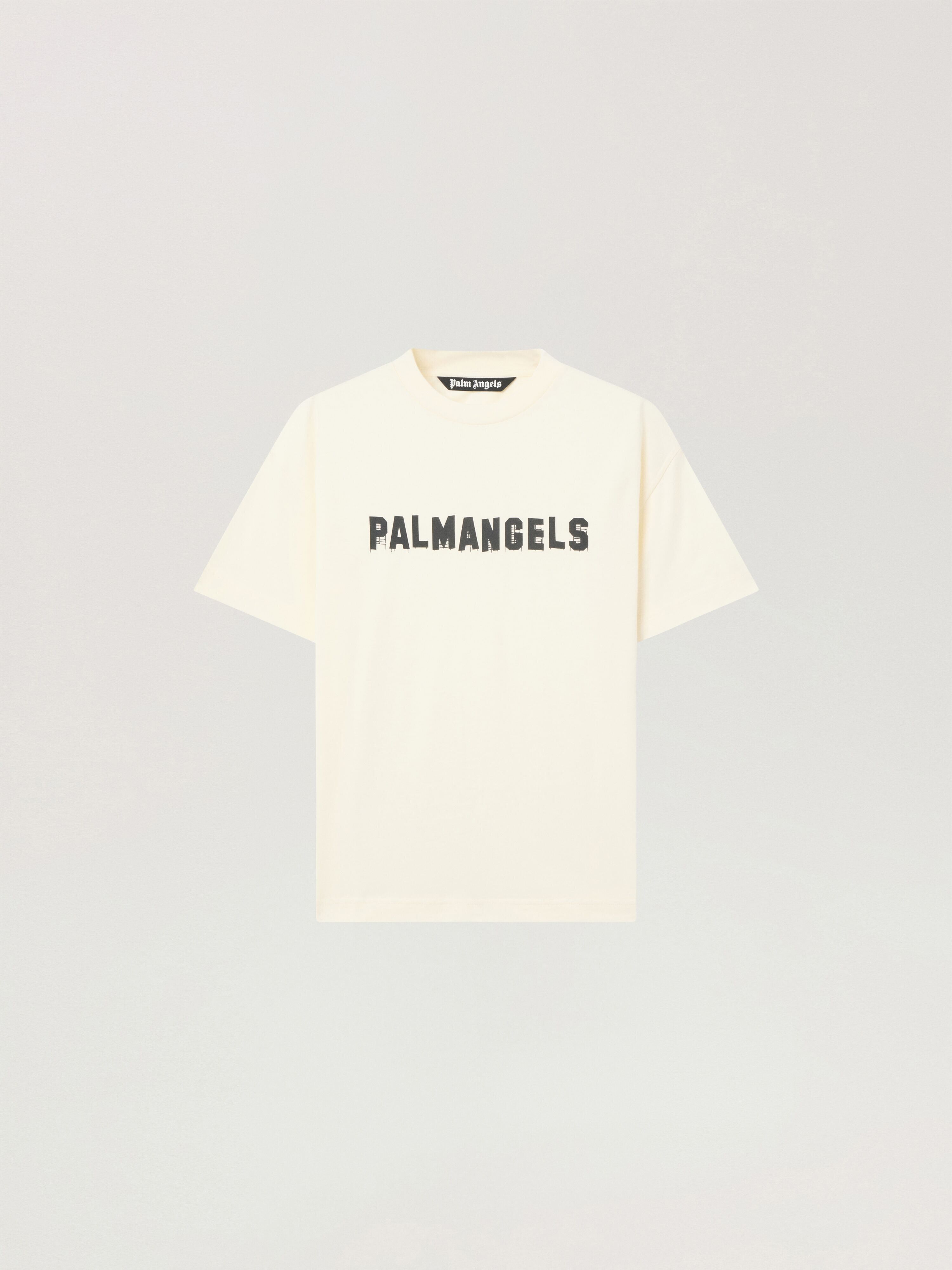 Palm Hills Regular T-Shirt PALM ANGELS Palm Hills Regular T-Shirt OFF WHITE - BLACK PAMAA01W26JR18
