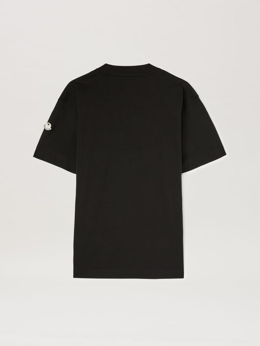 PALM ANGELS  Racing T-shirt Moncler x Palm Angels NERO - BLU PMAA107T25JER001