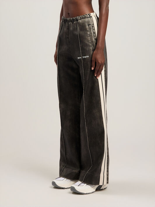 PALM ANGELS Classic Logo Track Pants VINTAGE BLACK TOFU PWJB028S26FAB002