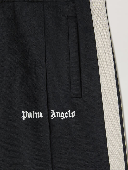 Track shorts PALM ANGELS Track shorts BLACK - WHITE PBCL001C99FAB003