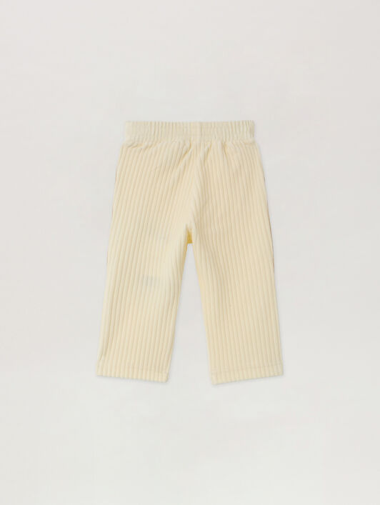 Pa Corduroy Track Pants PALM ANGELS Pa Corduroy Track Pants OFF WHITE - LIGHT BLUE PB4X001F25FLE001