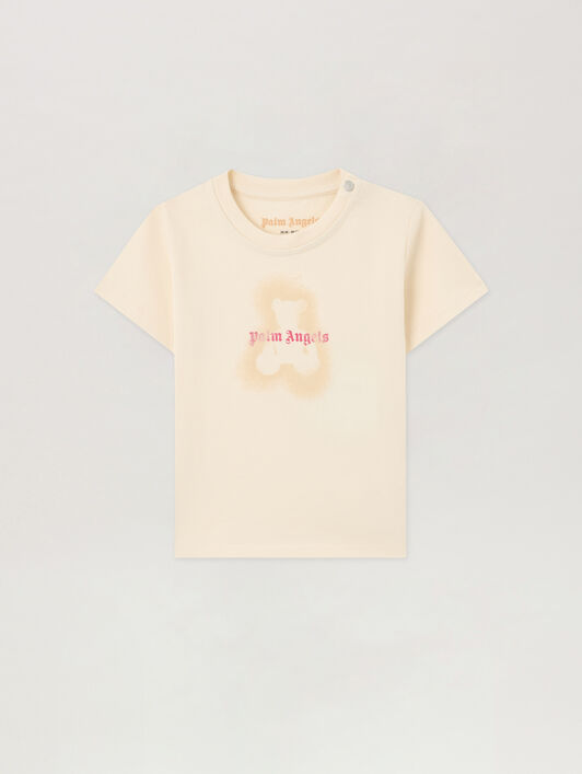 PALM ANGELS Spray Bear T-Shirt OFF WHITE PGXB001S26JER001