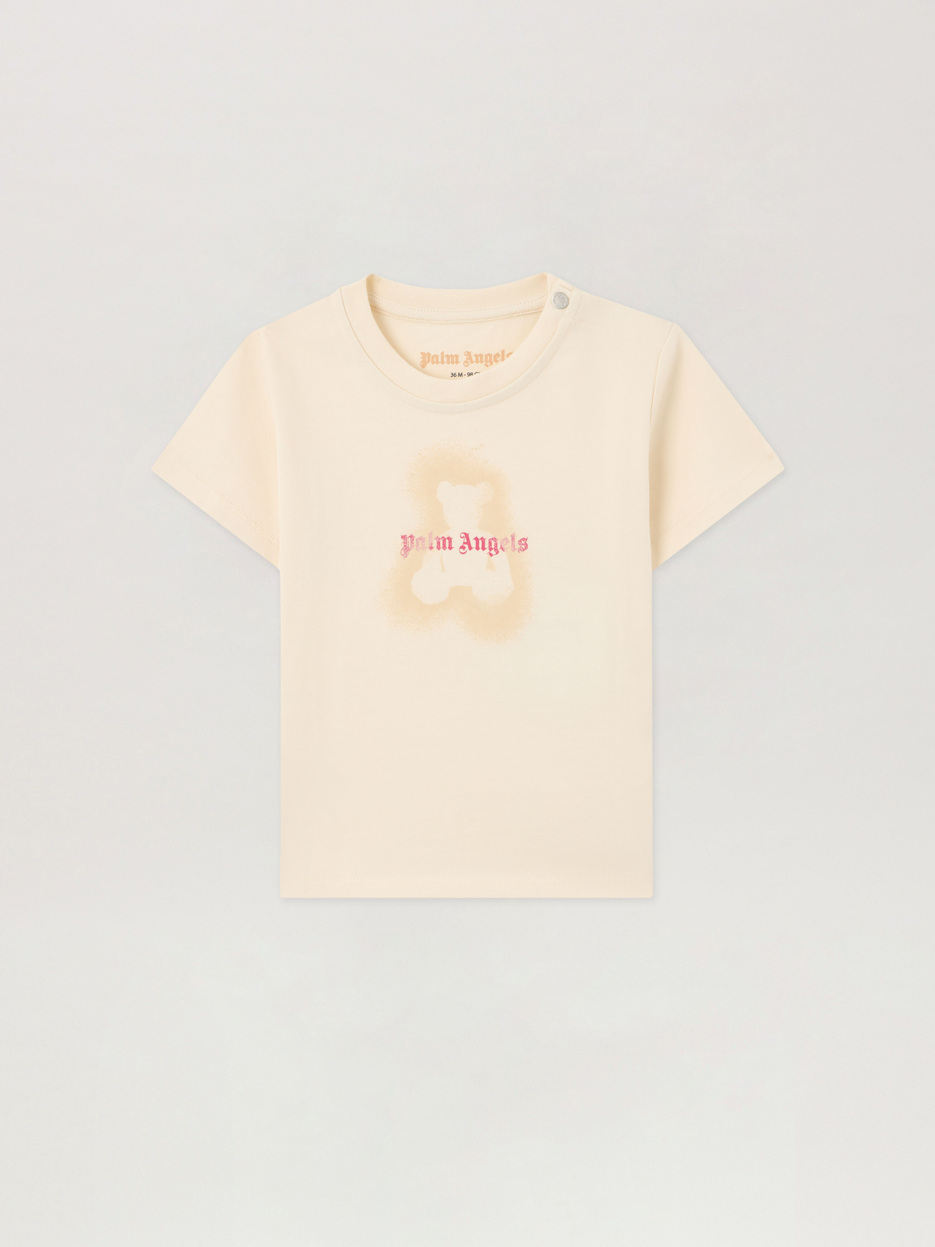 PALM ANGELS Spray Bear T-Shirt OFF WHITE PGXB001S26JER001
