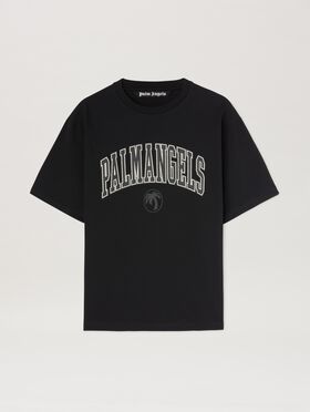 PALM ANGELS College Oval Palm T-shirt WHITE PMAA001C99JER027