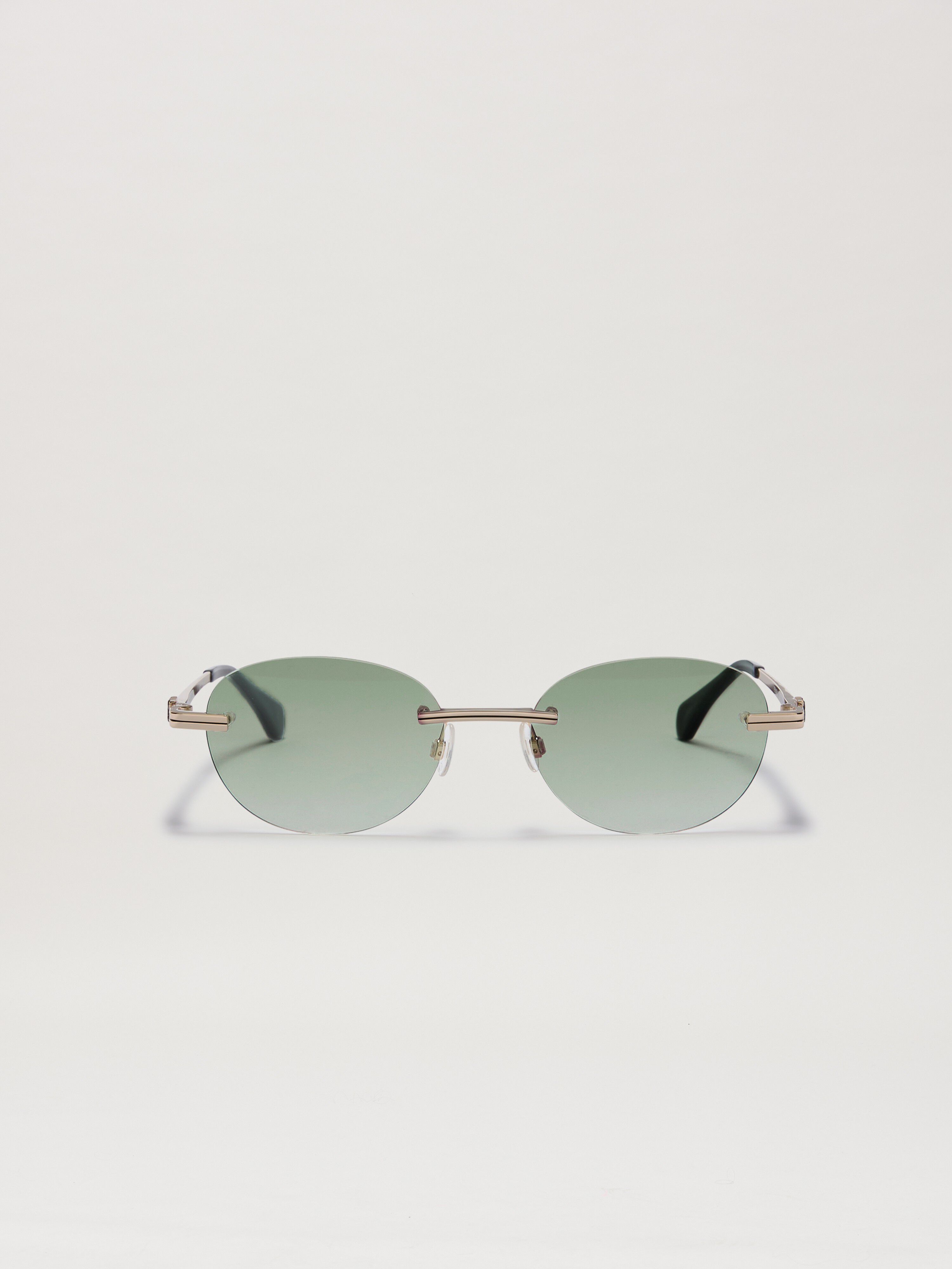 PALM ANGELS  Crystal sunglasses GOLD GRADIENT GREEN PERI10HS25MET001