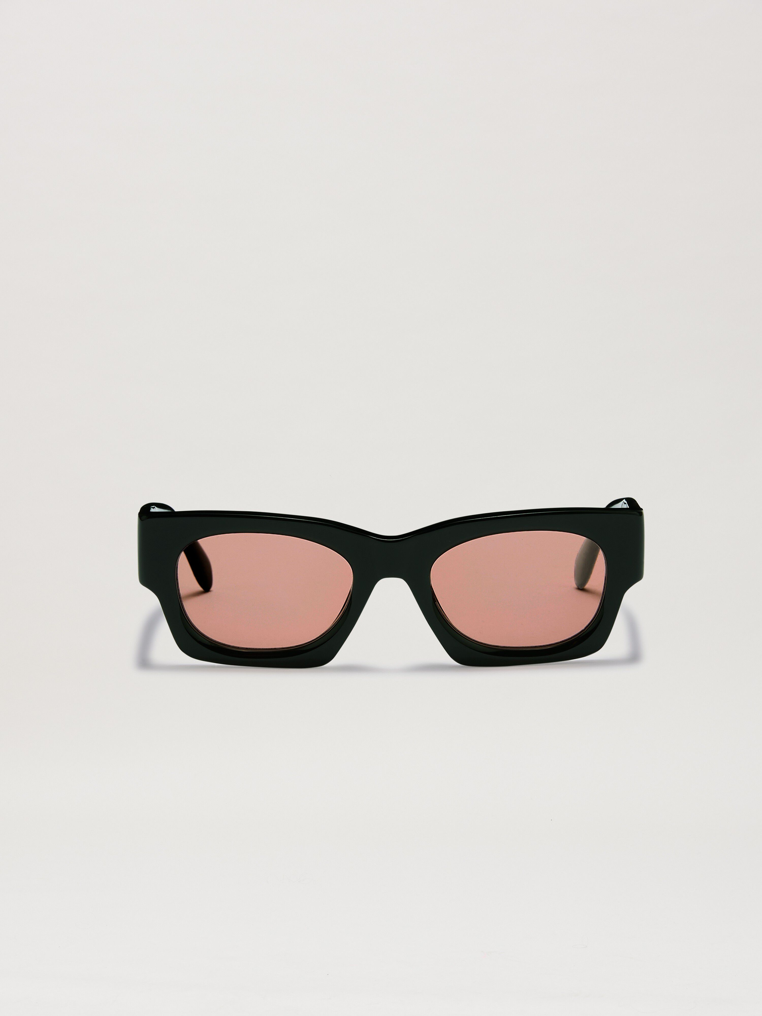 PALM ANGELS  Boodie sunglasses BLACK - PEACH ORANGE PERI089C99PLA001