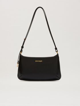 PALM ANGELS  LEATHER GIORGINA BAG BLACK/GOLD PWNN028C99LEA001