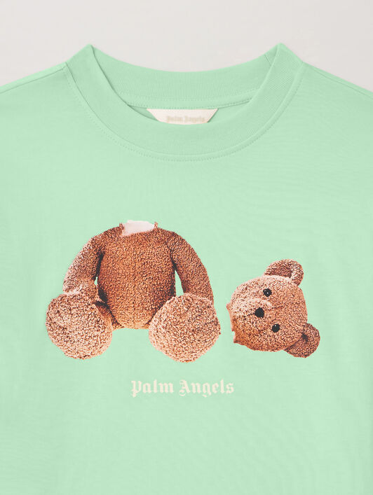PALM ANGELS Palm Angels Bear Crewneck VERDE/GREEN PBBA012S26FLE002