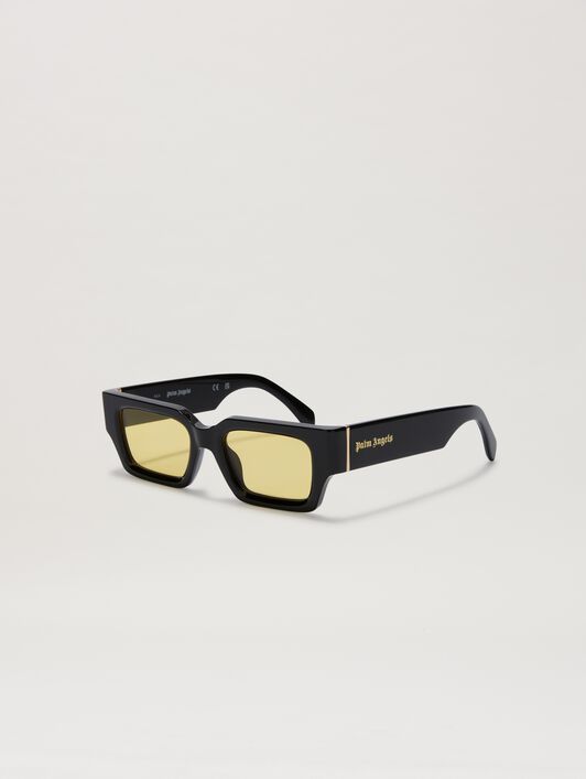 PALM ANGELS  Hyde sunglasses NERO - GIALLO PERI086C99PLA001